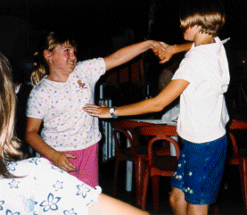 Abby & Audrey just can't help but get into the dancing!!