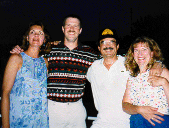 The Stiff Kitty Bass player Steve Haskell, his wife Lorie, (and kids) came all the way from Galena, IL. for the event!