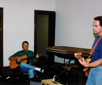 Fred Bing & John Berg at practice.