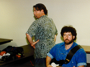 This ws about day 5 of practice...as you can tell from the look on Stu's face!