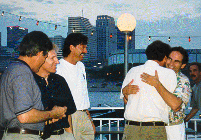 Rob Sherman, Tom Woliver, Marv Kopman, and John Berg